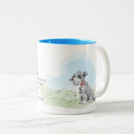 Caneca De Café Em Dois Tons Dia de os pais Cão