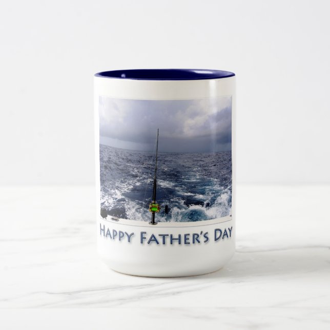 Caneca De Café Em Dois Tons Dia de os pais Feliz (Centro)