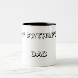 Caneca De Café Em Dois Tons Dia de os pais Feliz