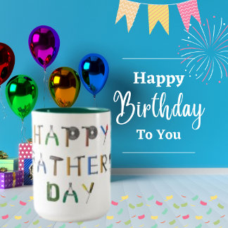 Caneca De Café Em Dois Tons Dia de os pais feliz com a letra Design de ferrame