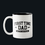 Caneca De Café Em Dois Tons Dia de os pais Funny Pai pela Primeira Vez Persona<br><div class="desc">Pai de primeira vez personalizado T-Shirt Novo papai engraçado: um presente perfeito para pais pela primeira vez! Este é personalizável com um ano personalizado,  fazer excelente para chás de fraldas,  licença de paternidade ou vida de pai do dia a dia.</div>