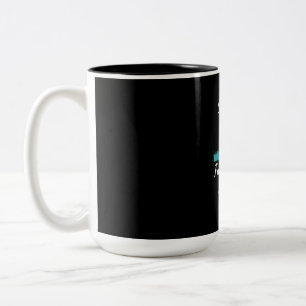 Caneca De Café Em Dois Tons Dia de os pais  Nosso Primeiro Dia de os pais Junt