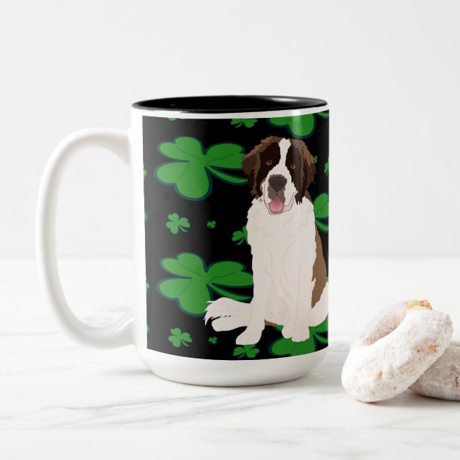 Caneca De Café Em Dois Tons Dia de São Patrício São Bernardo  (Com Donut)
