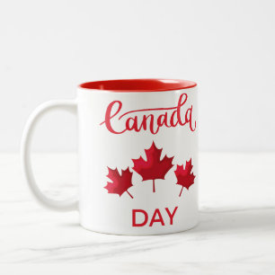 Caneca De Café Em Dois Tons Dia do Canadá