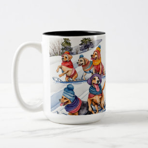 Caneca De Café Em Dois Tons Dia do Efeito para Dormir