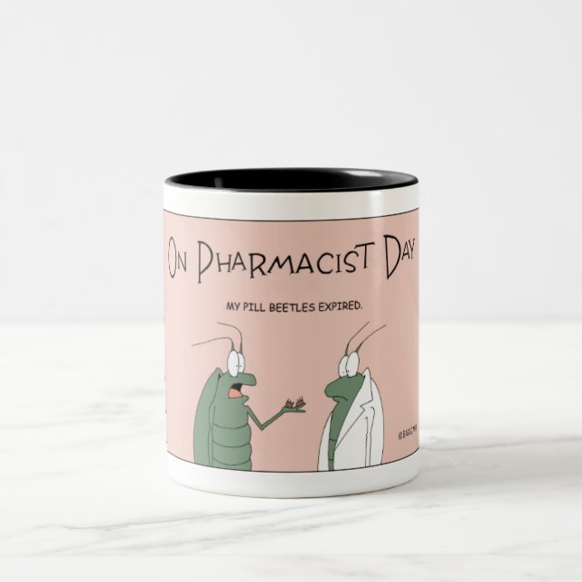 Caneca De Café Em Dois Tons Dia do Farmacêutico (Centro)