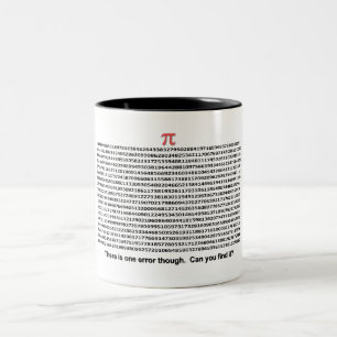 Caneca De Café Em Dois Tons Dia do Pi