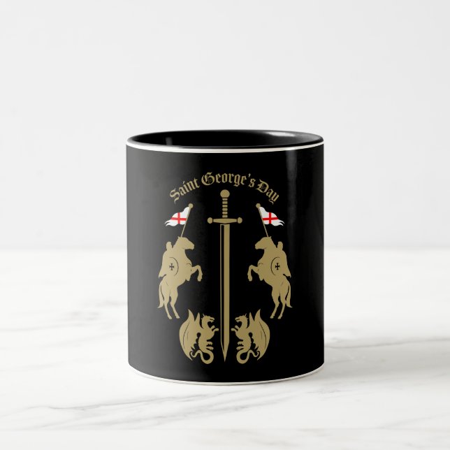Caneca De Café Em Dois Tons Dia do santo George (Centro)