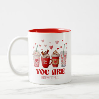Caneca De Café Em Dois Tons Dia dos Namorados Amante de Café