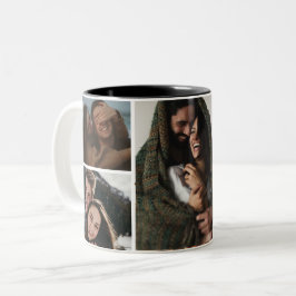 Caneca De Café Em Dois Tons dia dos namorados felizes, presentes de dia de os