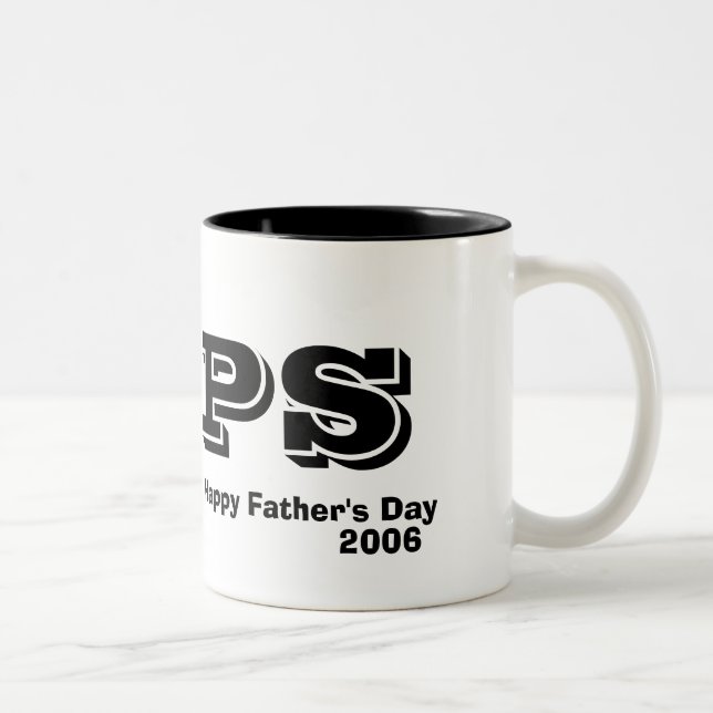 Caneca De Café Em Dois Tons Dia dos pais feliz, 2006, POP (Direita)