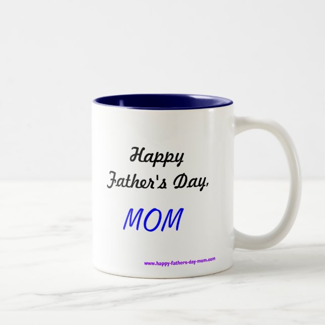 Caneca De Café Em Dois Tons Dia dos pais feliz, MAMÃ (Direita)