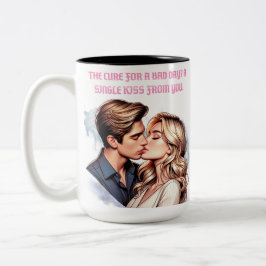 Caneca De Café Em Dois Tons Dia Mau