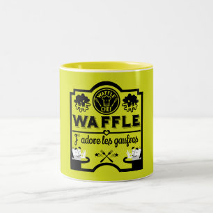 Caneca De Café Em Dois Tons Dia Nacional do Waffle