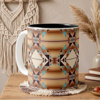 Caneca De Café Em Dois Tons Diamantes do Sudoeste