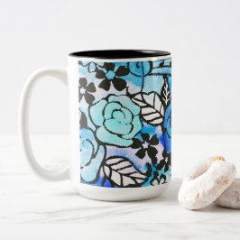 Caneca De Café Em Dois Tons Dias Felizes Estão Aqui Novamente Dois Cafés De To