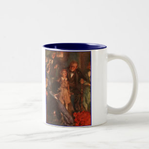 Caneca De Café Em Dois Tons Dickens o discurso de um Tim minúsculo da cançã