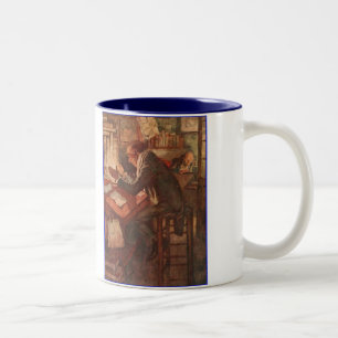 Caneca De Café Em Dois Tons Dickens uma canção de natal do Natal que aquece-se