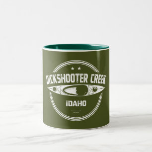 Caneca De Café Em Dois Tons Dickshooter Creek Idaho Kayaking