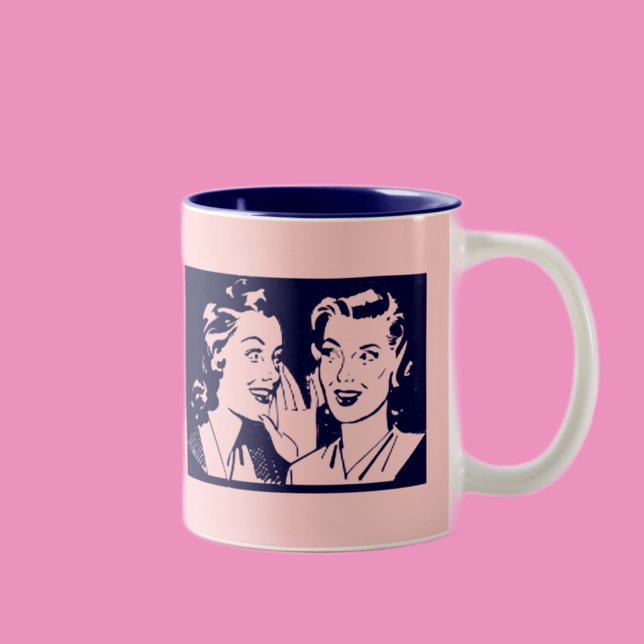 Caneca De Café Em Dois Tons Diga isso em Yiddish (Criador carregado)