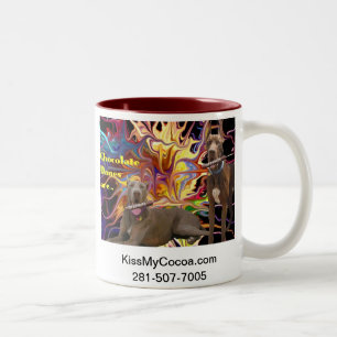 Caneca De Café Em Dois Tons Dinamarqueses do chocolate da dinamite