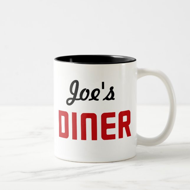 Caneca De Café Em Dois Tons Diner do Joe (Direita)