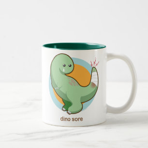 Caneca De Café Em Dois Tons Dino dorido