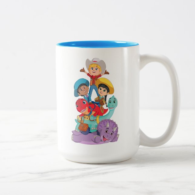 Caneca De Café Em Dois Tons Dino Ranch Friends (Direita)