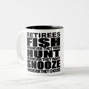 Caneca De Café Em Dois Tons direitos dos reformados