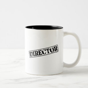 Caneca De Café Em Dois Tons Diretor Carimbo