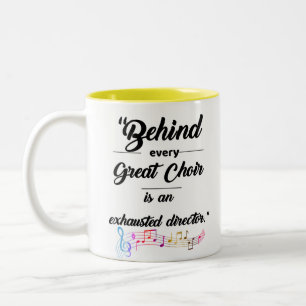 Caneca De Café Em Dois Tons "Diretor Esgotado" Apreciação Mug