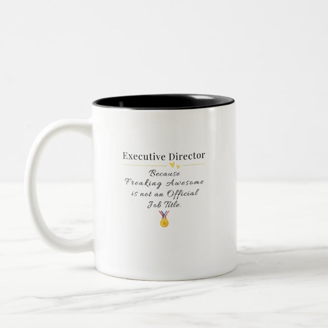 Caneca De Café Em Dois Tons Diretor executivo (Esquerda)