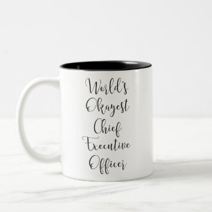 Caneca De Café Em Dois Tons Diretor Executivo da Okayest do Mundo