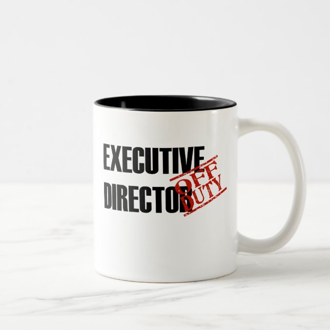 Caneca De Café Em Dois Tons Diretor executivo fora de serviço (Direita)