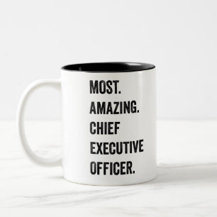 Caneca De Café Em Dois Tons Diretor Executivo mais incrível