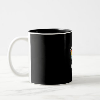 Caneca De Café Em Dois Tons Disco Engraçado Golf Frisbee Jogador de Golfe Espo