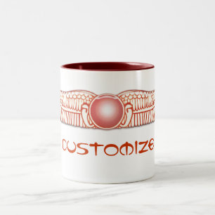 Caneca De Café Em Dois Tons Disco voado Anunnaki Sumerian de Sun