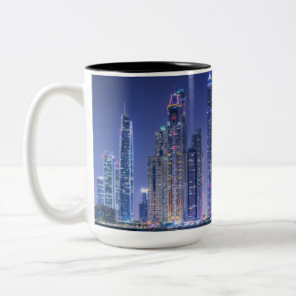 Caneca De Café Em Dois Tons Discos modernos de Dubai Corniche
