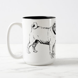 Caneca De Café Em Dois Tons Discos zero dados