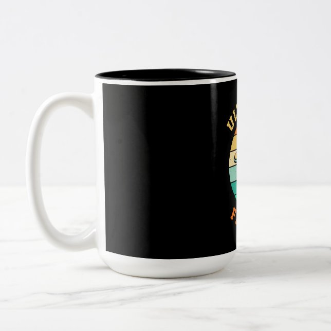 Caneca De Café Em Dois Tons Disk Golf Ultimate Frisbee (Esquerda)