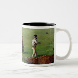 Caneca De Café Em Dois Tons Disparar (óleo no papel)