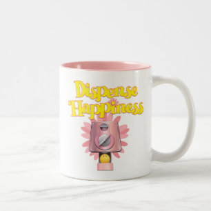 Caneca De Café Em Dois Tons Dispensar Felicidade