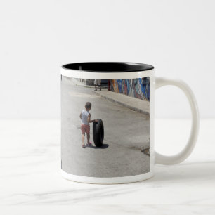 Caneca De Café Em Dois Tons distrito africano de Hamel, Havana, Cuba, UNESCO