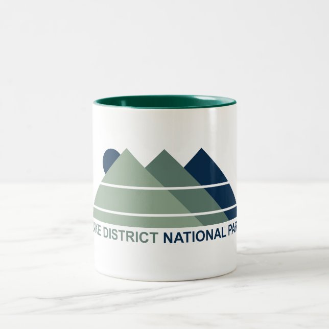 Caneca De Café Em Dois Tons Distrito de Lake National Park Mountain Sun (Centro)