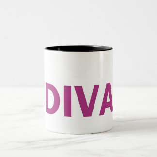 Caneca De Café Em Dois Tons diva