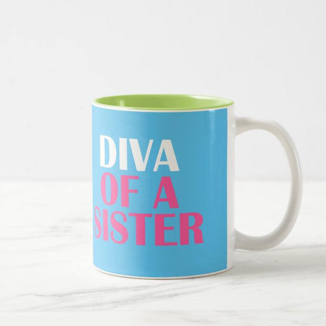 CANECA DE CAFÉ EM DOIS TONS DIVA DE UMA IRMÃ (Direita)
