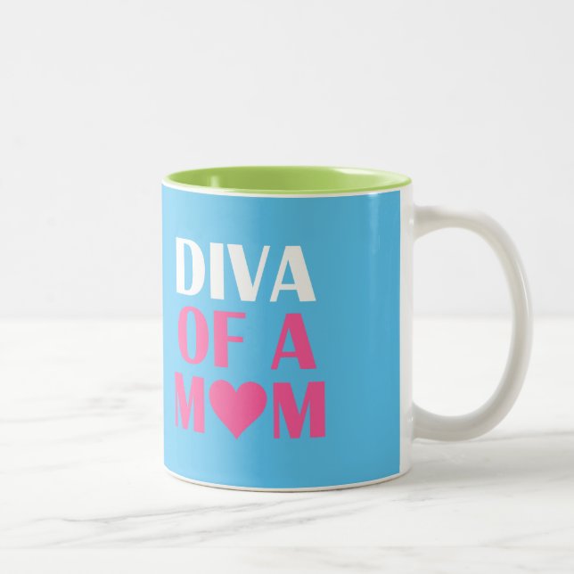 CANECA DE CAFÉ EM DOIS TONS DIVA DE UMA MÃE (Direita)