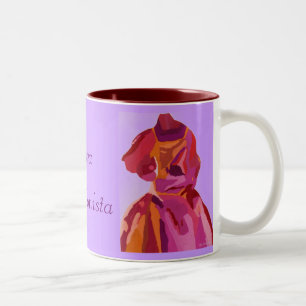 Caneca De Café Em Dois Tons Diva Fashionista Autumn Reds Mug