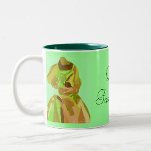 Caneca De Café Em Dois Tons Diva Fashionista Em Primavera