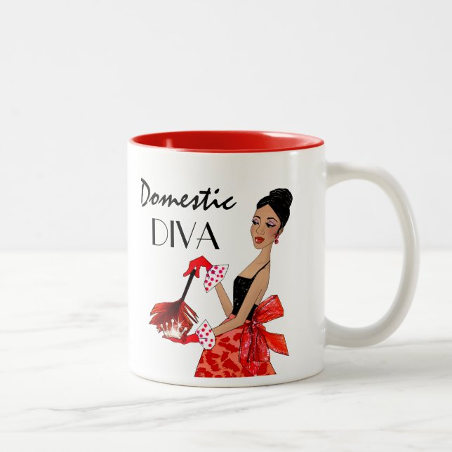 Caneca De Café Em Dois Tons "Diva Nacional" (Direita)